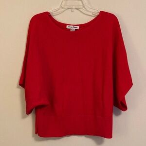 Tommy Bahama Vibrant Red Batwing Short Sleeve Knit Top